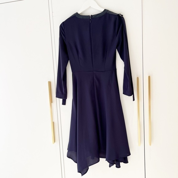 BCBGMaxAzria Navy Asymmetrical Dress - Picture 3 of 11